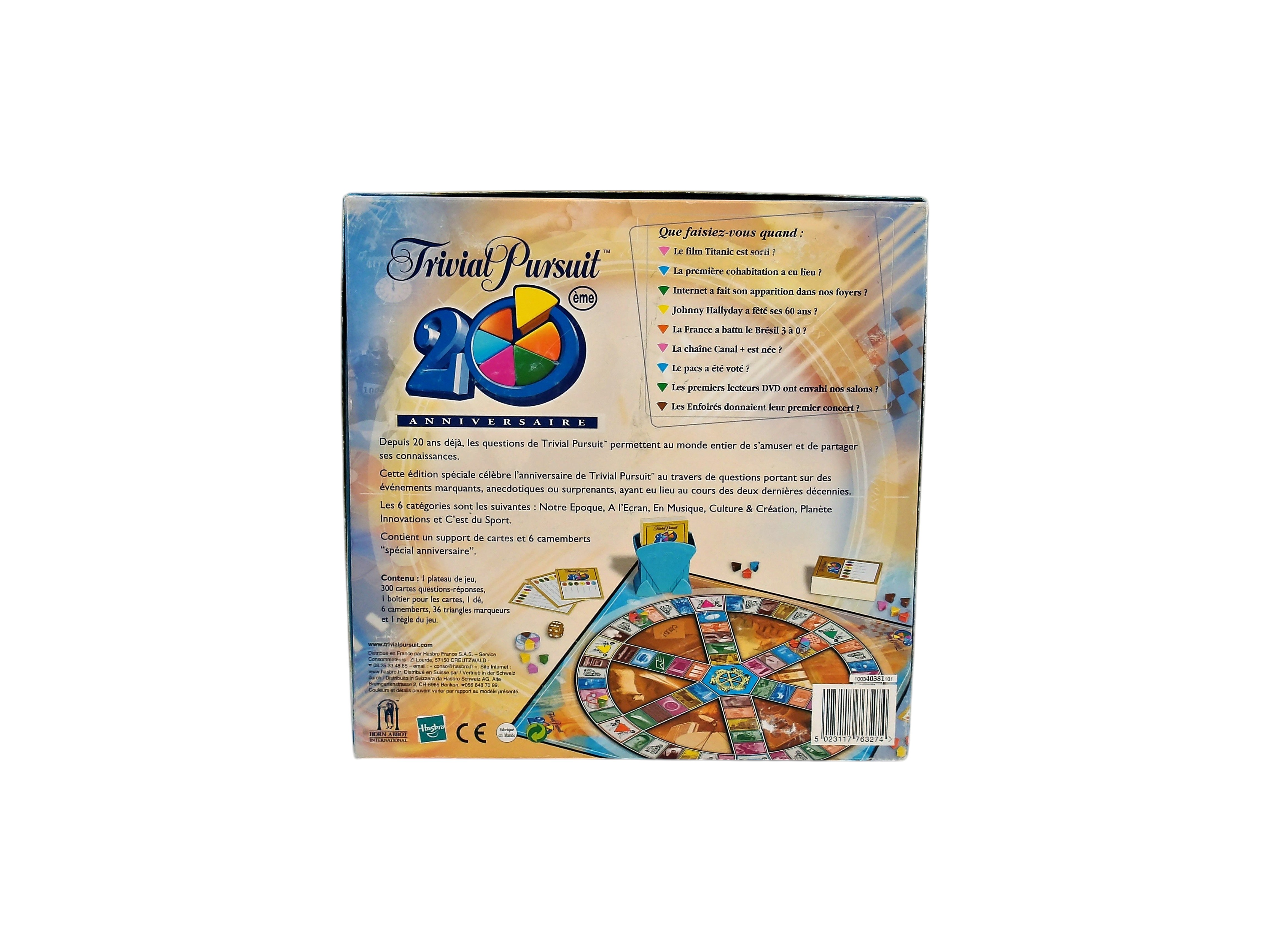 Trivial Pursuit - 20ème anniversaire -- Édition 2004 Comme neuf - Vue 2 - 